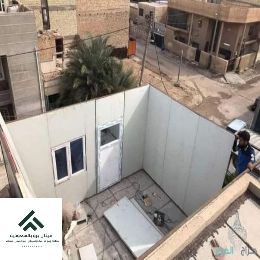 بناء ملاحق ساندوتش بانل